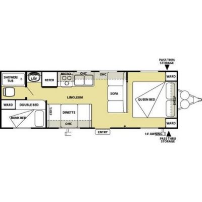 2014 Salem 261BHXL, Travel Trailer - $18,995.00