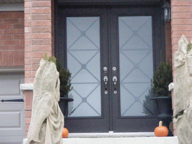 Wrought Iron & Stained Glass Inserts