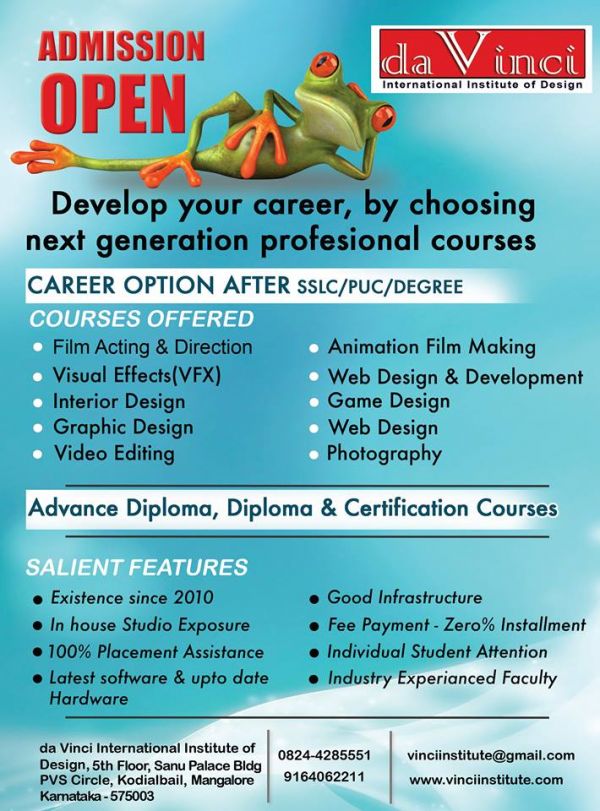 Vfx animation institute in mangalore,karnataka