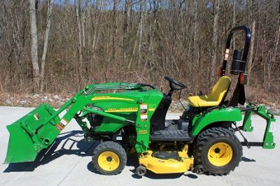 2009 John Deere 2305 4WD Loader, Mower, iMatch