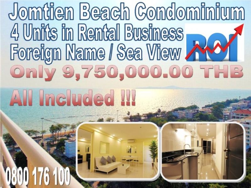 Jomtien Beach Condominium 4 Units Resale