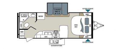 2014 Aerolite 225RBSL, Travel Trailer - $24,995.00
