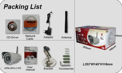 APEXIS Security Surveillance IP Camera APM-J603-Z-WS-IR 