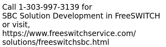 SBC Solution Development in FreeSWITCH