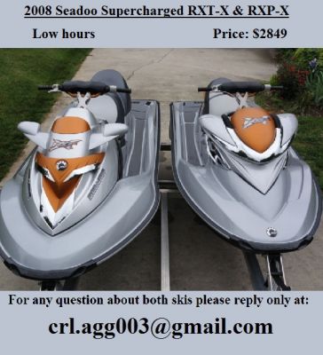 2008 Two Seadoo Supercharged with trailer