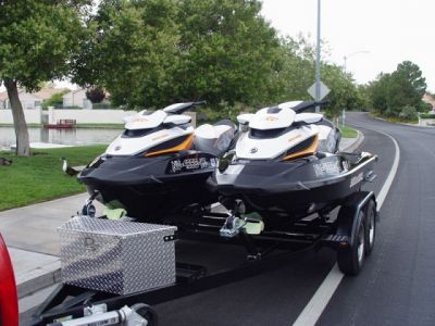  (2) 2012 Seadoo RXT 260 ONLY 6hrs w/ EZ Trailer