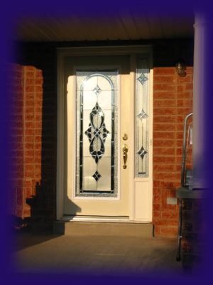 WROUGHT IRON & DECORATIVE GLASS DOOR INSERTS