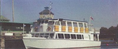 CRUISES SHIP for 200 passengers. On two decks.