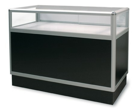 Glass Showcase Display Cabinets-Cash Wrap Customer Counter