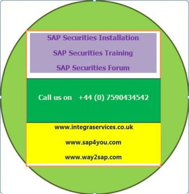 SAP Securities Installation and Training