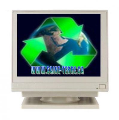 SAINE-TERRE recycling of computer and electronics.
