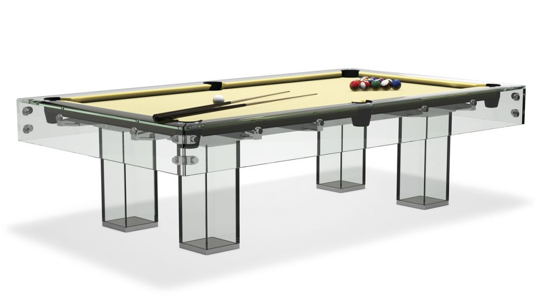 Sensational Billiards tempered glass house design innovation in an impressive