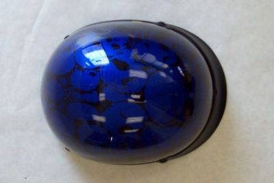 *NEW* Streetz Blue Skull Half Motorcycle Helmet - 5004