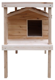 Outdoor Cedar Houses for Cats and Kittens