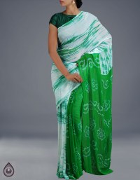 Online shopping for chiffon shibori sarees collection by unnatisilks