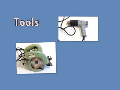 various furniture and tools