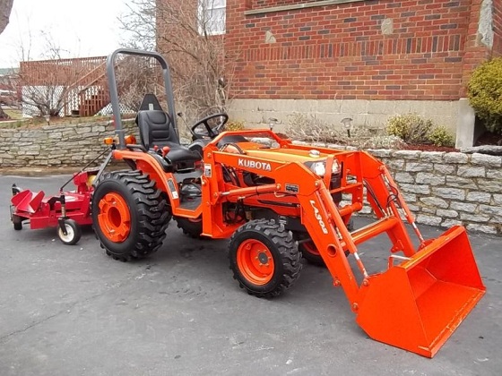 2009 Kubota B7510 Loader Blade Bush Hog 4WD